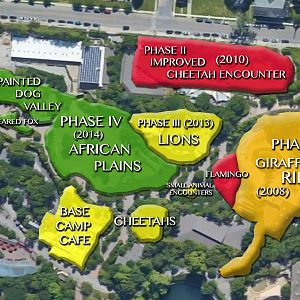 Map & Labels of Cincinnati Zoo's Africa