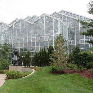 Conservatory + 'Mad Mom' Statue