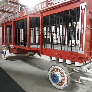 1930s-era Common Hippopotamus circus wagon - Circus World Museum