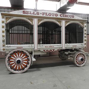 Old Sells-Floto Circus Animal Wagon - Circus World Museum