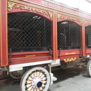 Old Benzini Bros. Circus Animal Wagon - Circus World Museum