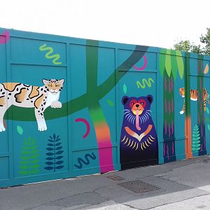 Hoarding around the children's zoo