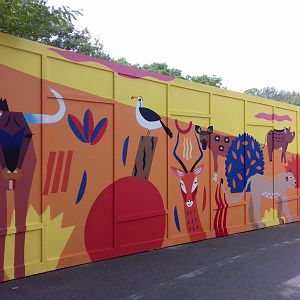 Hoarding around the children's zoo