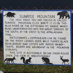 Sunrise Mountain Sign