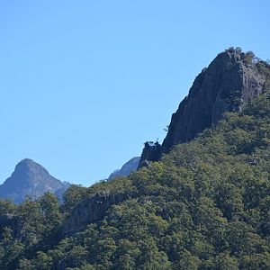 Glasshouse mountains.  Q'ld
