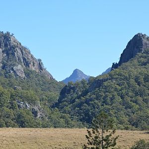 Glasshouse mountains.  Q'ld.