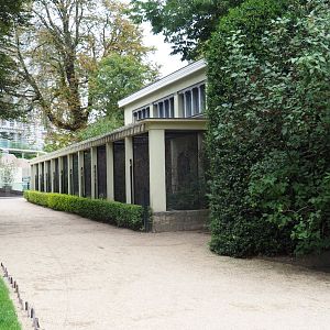 Bird House - Row of outdoor aviaries