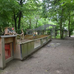 Macaw and Armadillo Enclosure at Spaycific'Zoo, 13/06/18