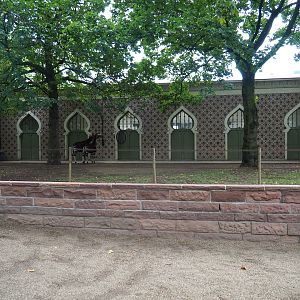 Moorish Temple and okapi paddock