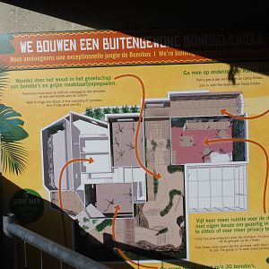 Sign new bonobo building