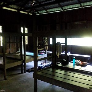 Interior of Kumbang Hide - Taman Negara