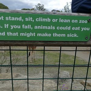 Zoo sign, September 2018