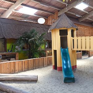 View of central barn interior