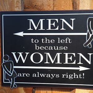 Toilet sign - Supposed to be funny?