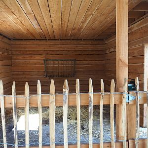 Alpaca and miniature donkey stable