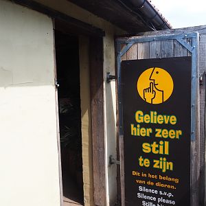 Entrance to small mammal barn
