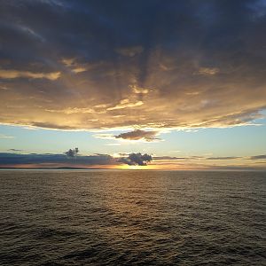 Sunset over the North Sea