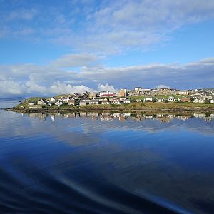 Approaching Lerwick in the morning - Shetland Mainland
