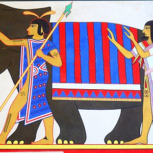 Mural - Egyptian Temple; Antwerp; 8th September 2018