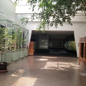 Inside entrance to herpetarium