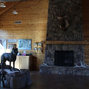 indoor wolf viewing building