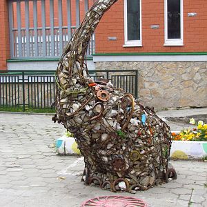 Elephant sculpture