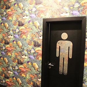 Nice wall near the toilets