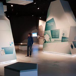 Polar bear interpretation panels in new polarium