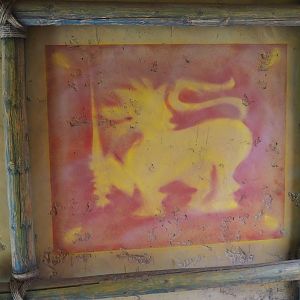 Dragon painting in the elephant house