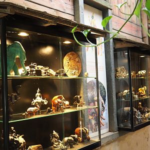 Elephant art displays