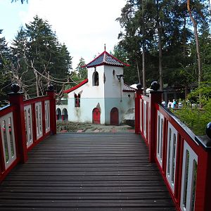 Japanese macaque island viewing area