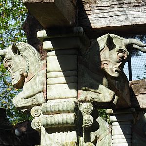 Column head gargoyles