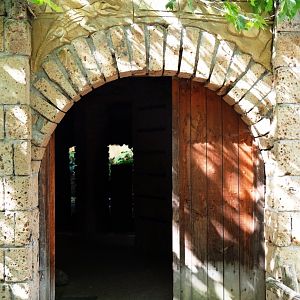 Entrance to the dwarf crocodile house