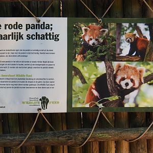 Red panda sign