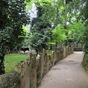 Aldabra GIant Tortoise Enclosure at Doué-la-Fontaine, 15/06/18