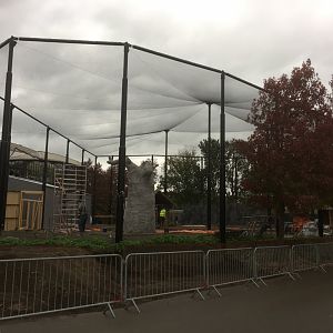New lemur exhibit construction