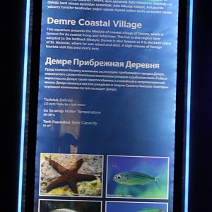 Demre harbour-aquarium sign