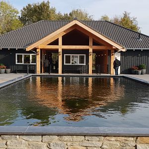 New entrance-building - with shop