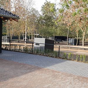 View toward walk-through-enclosure