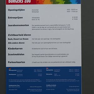 Information sign by the cash desks (Sep 16th, 2018)