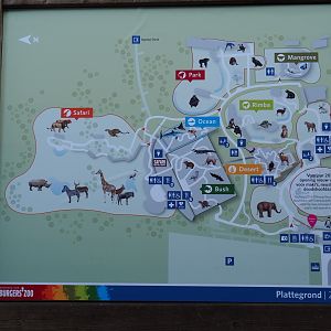 Burgers' Zoo Map 2018 (Sep 16th, 2018)