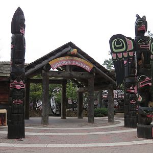Northwest Passage - Entry Gateway and Totem Poles
