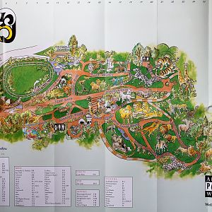 Wellington Zoo map 1994 (large version)