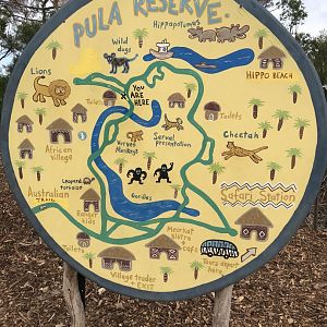 Werribee open range zoo signage