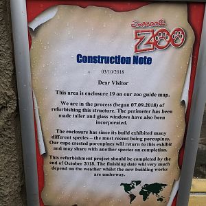 Porcupine Construction Signage