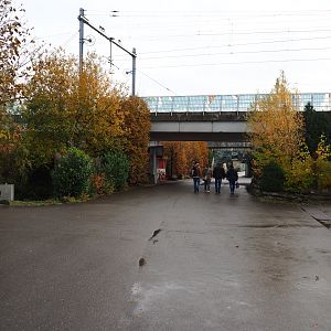 Passage under railway bridges to the Rivierahal side (Nov 10th, 2018)