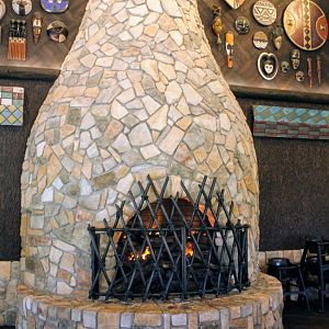 African Lodge Interior