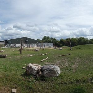 Panorama of Asian Elephant paddock (Elephant Basecamp)