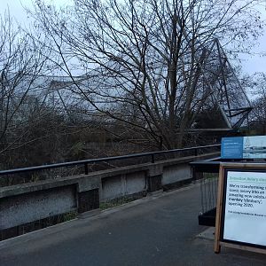 Sign for the Snowdon Aviary 12/01/2019