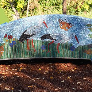 Mosaic bench (Oct 13th, 2018)